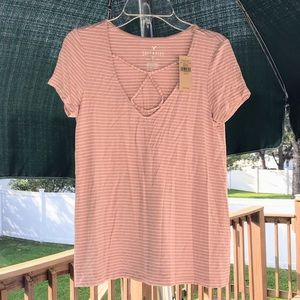American Eagle AE NWT Soft Tee T-Shirt Striped